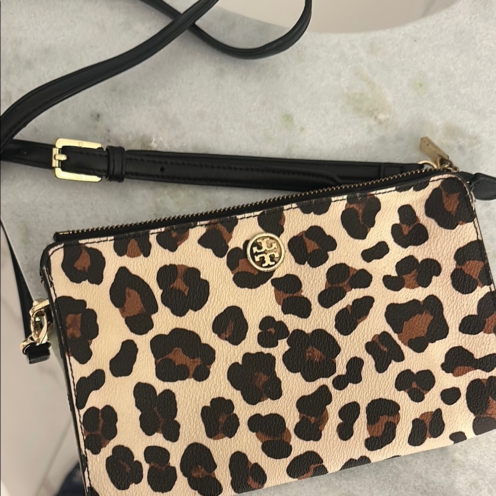 Tory Burch Leopard Print Crossbody Bag